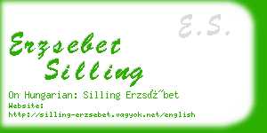 erzsebet silling business card